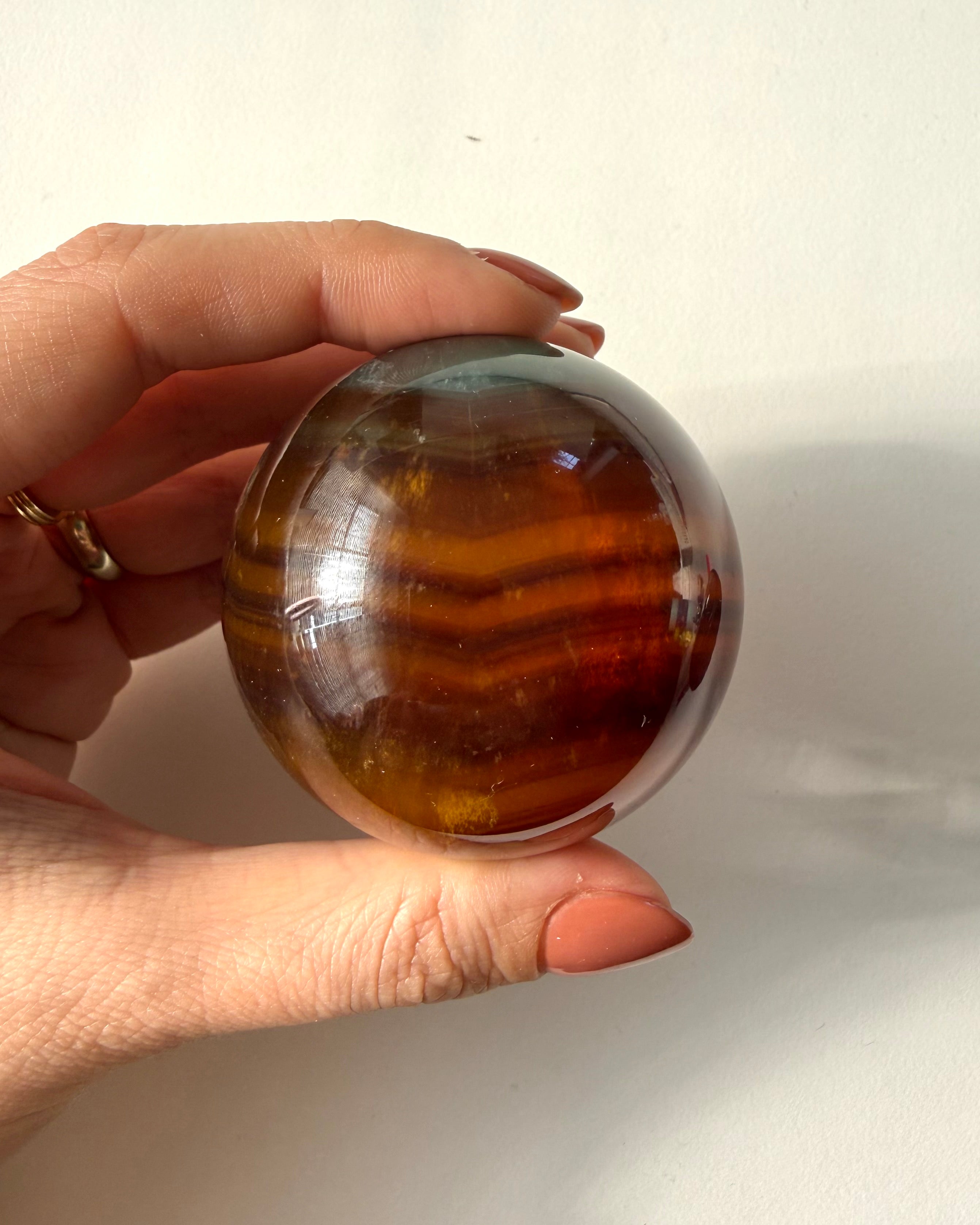 Sfera in Fluorite + stand luminoso (5,5cm)