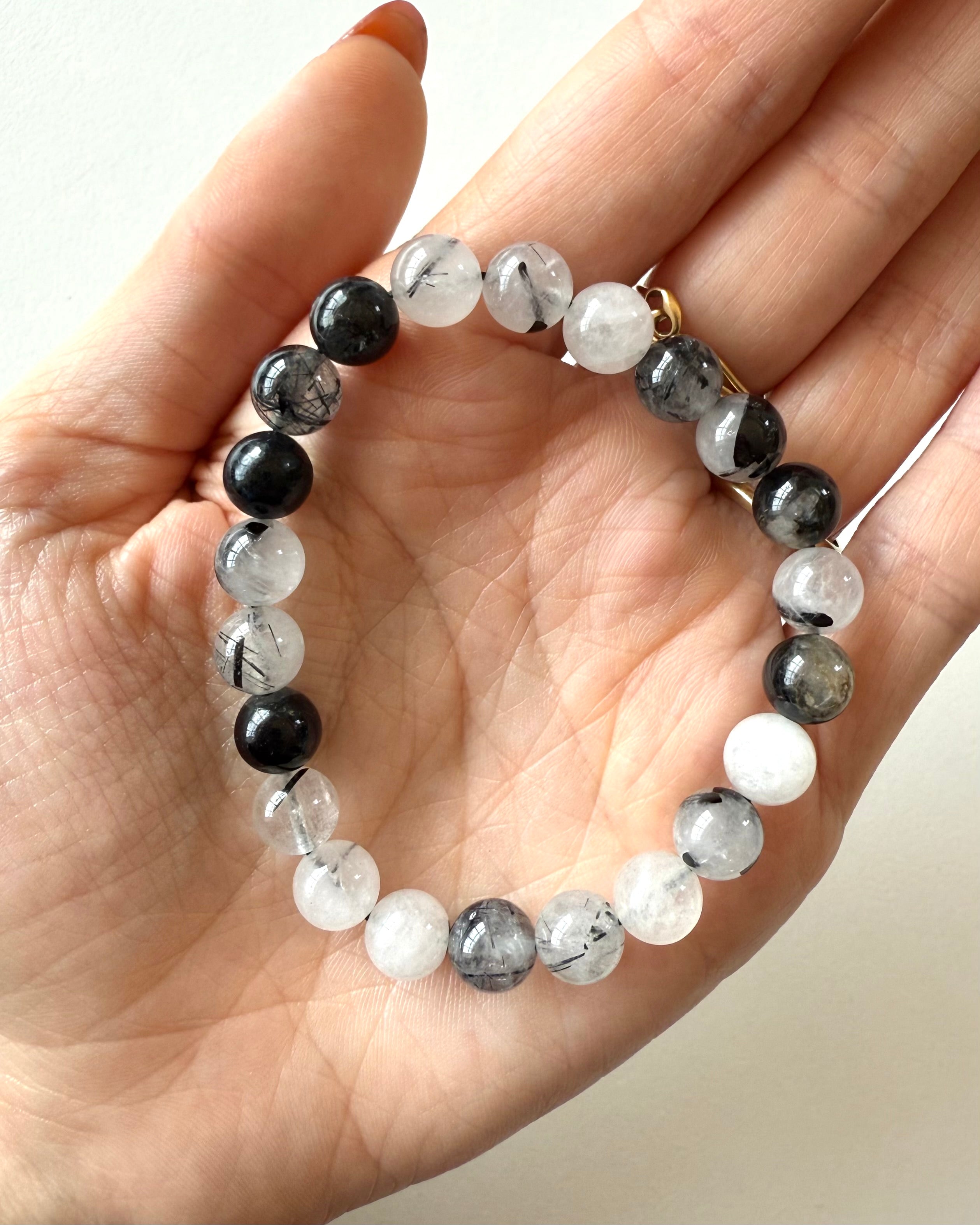 Bracciale in Quarzo Tormalinato