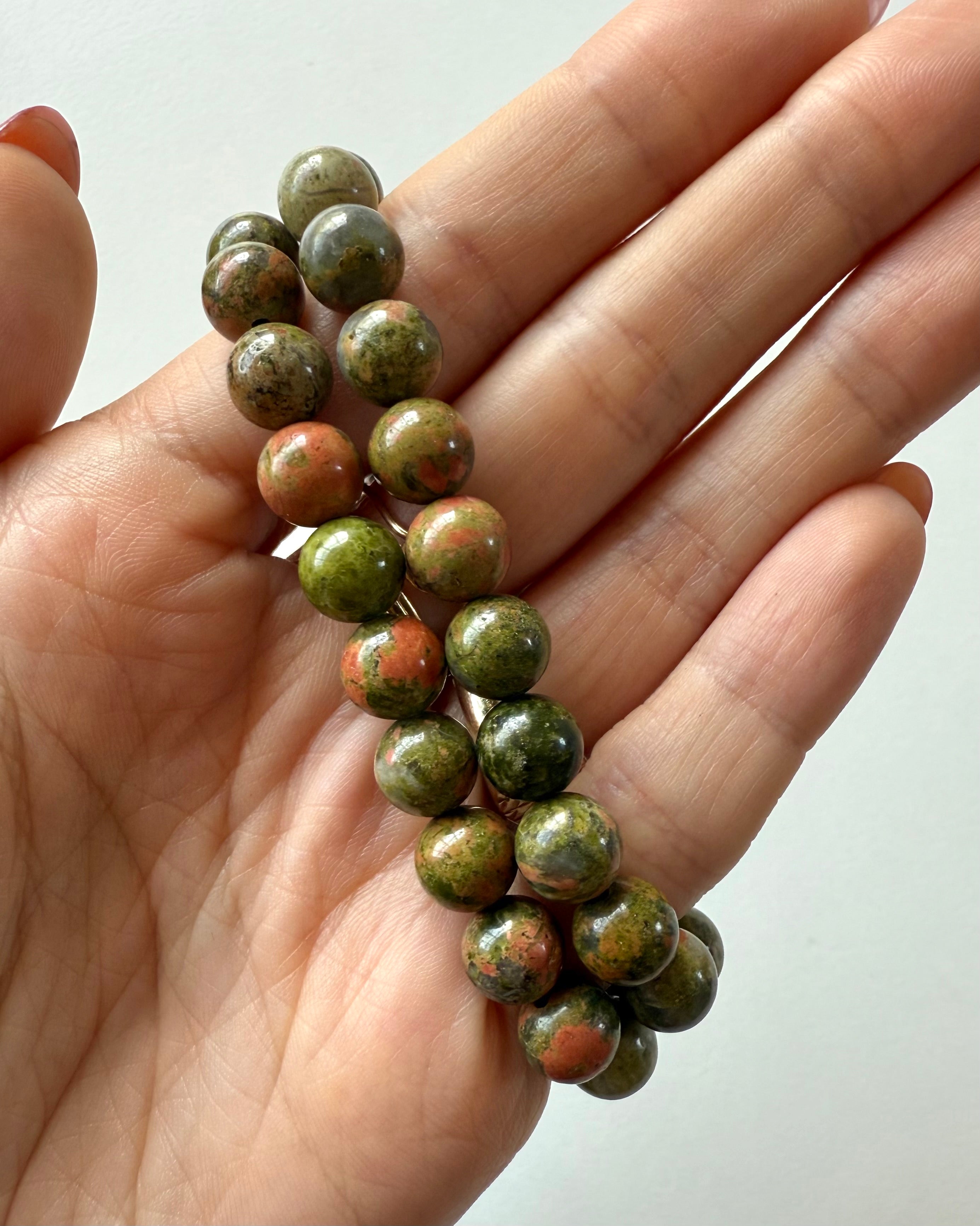 Bracciale in Unakite