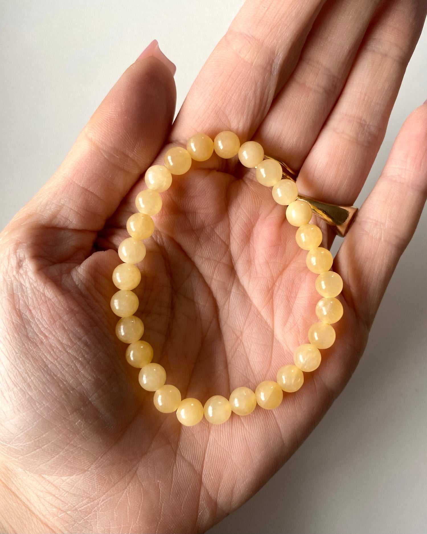 Bracciale in Calcite Gialla