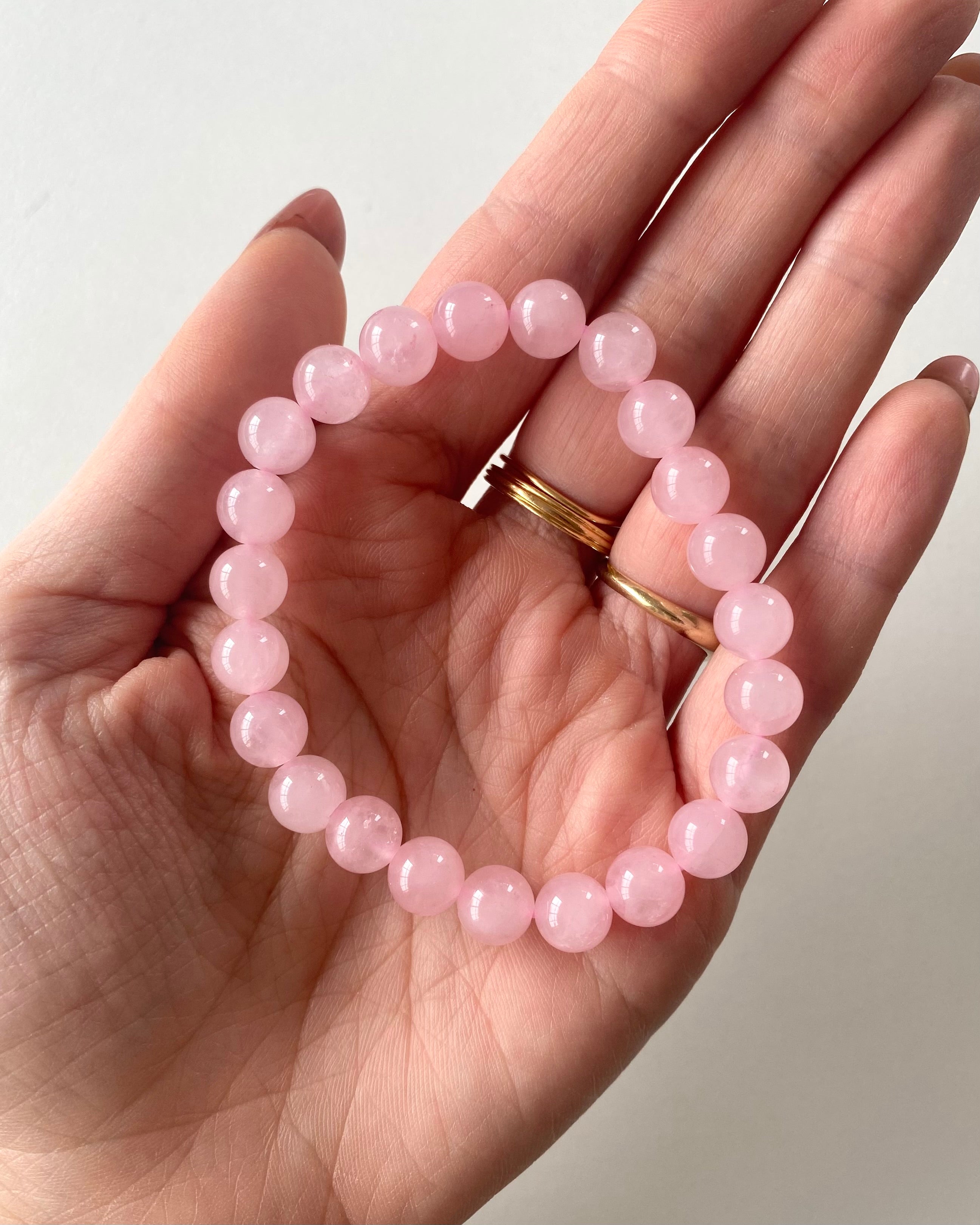 Bracciale in Quarzo Rosa