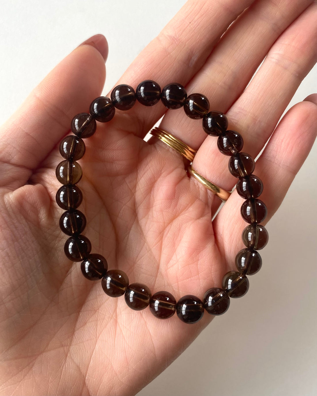 Bracciale in Quarzo Fumè