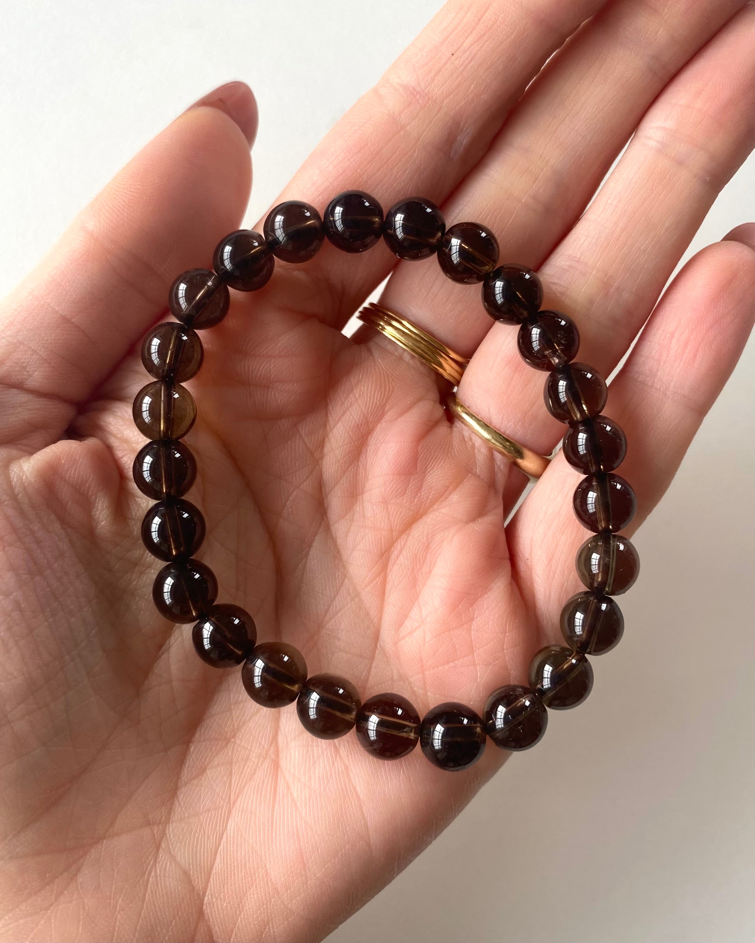 Bracciale in Quarzo Fumè