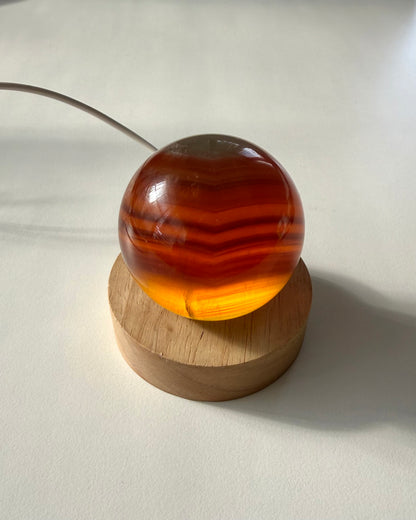 Sfera in Fluorite + stand luminoso (5,5cm)