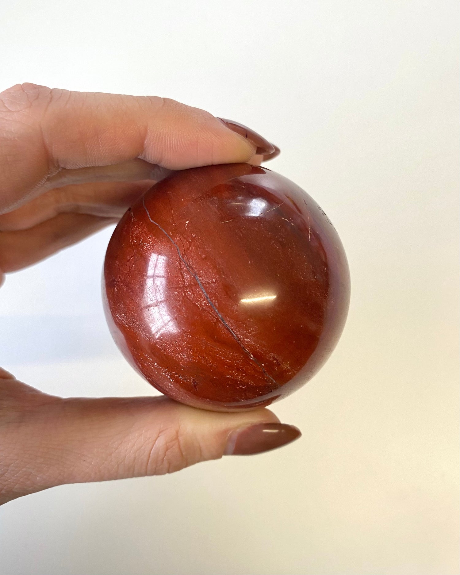Sfera in Diaspro Rosso
