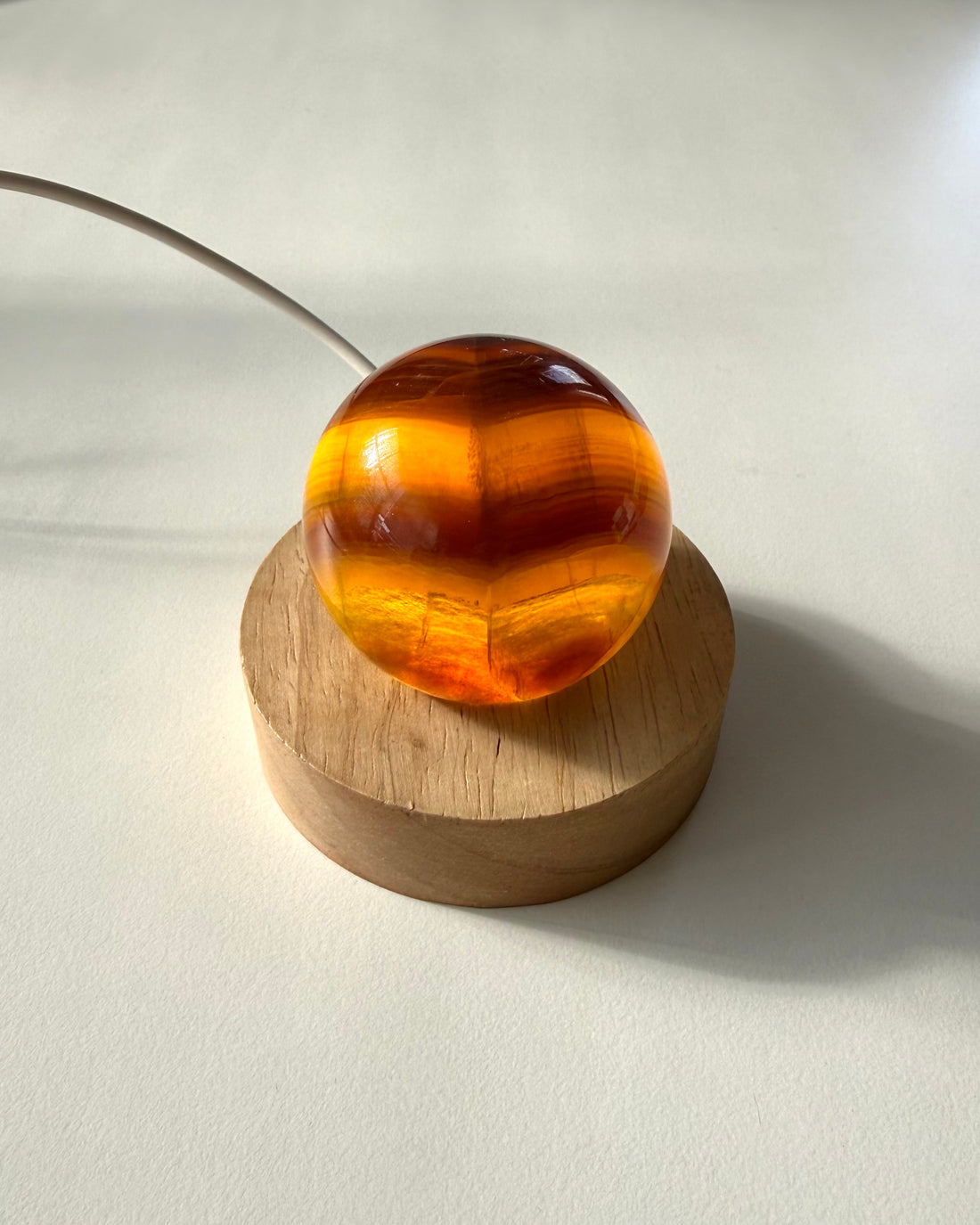 Sfera in Fluorite + stand luminoso (4,5cm)