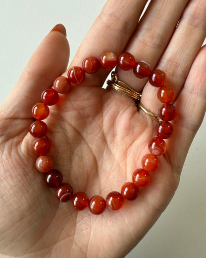 Bracciale in Agata Corniola