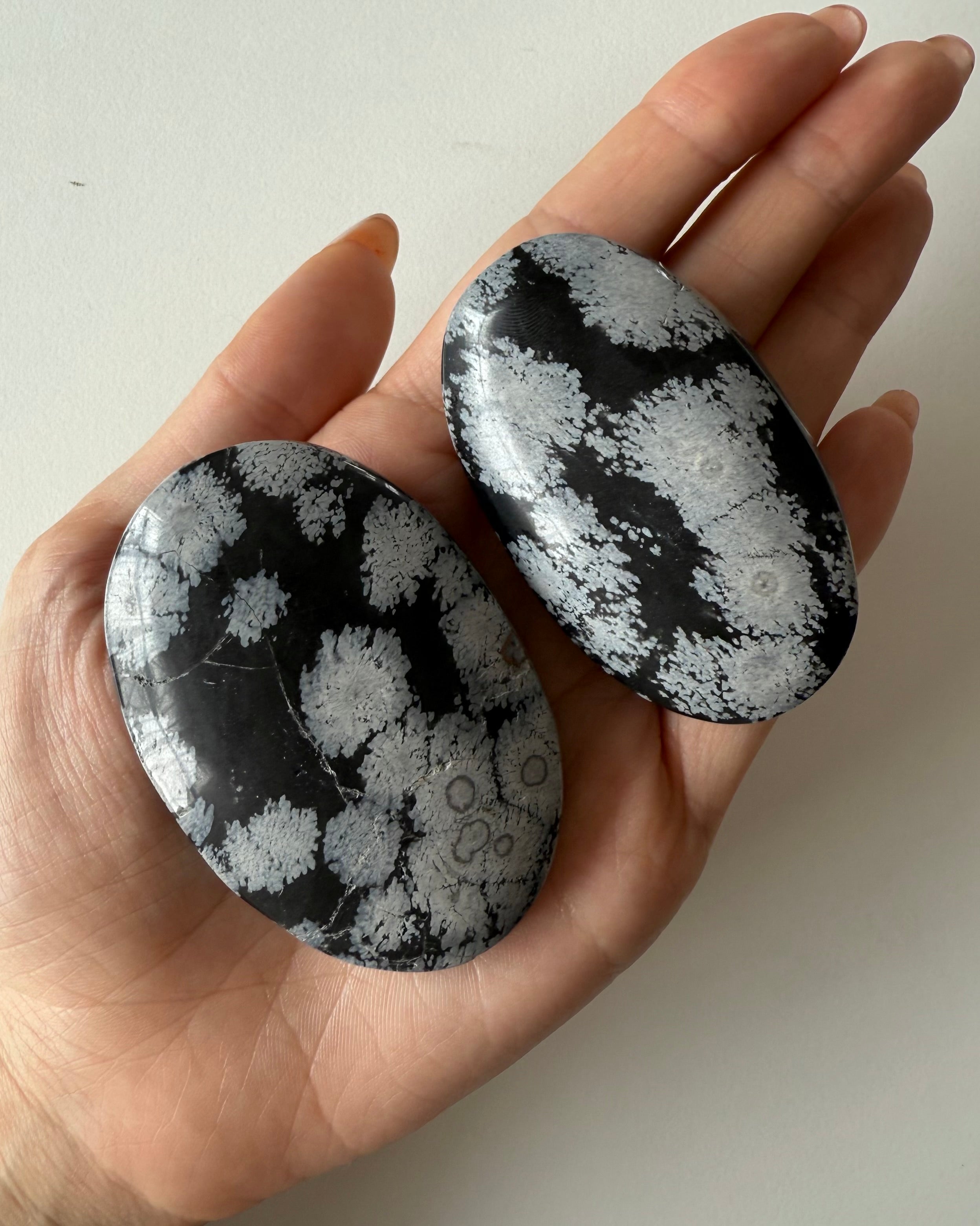 Palmstone in Ossidiana Fiocco di Neve