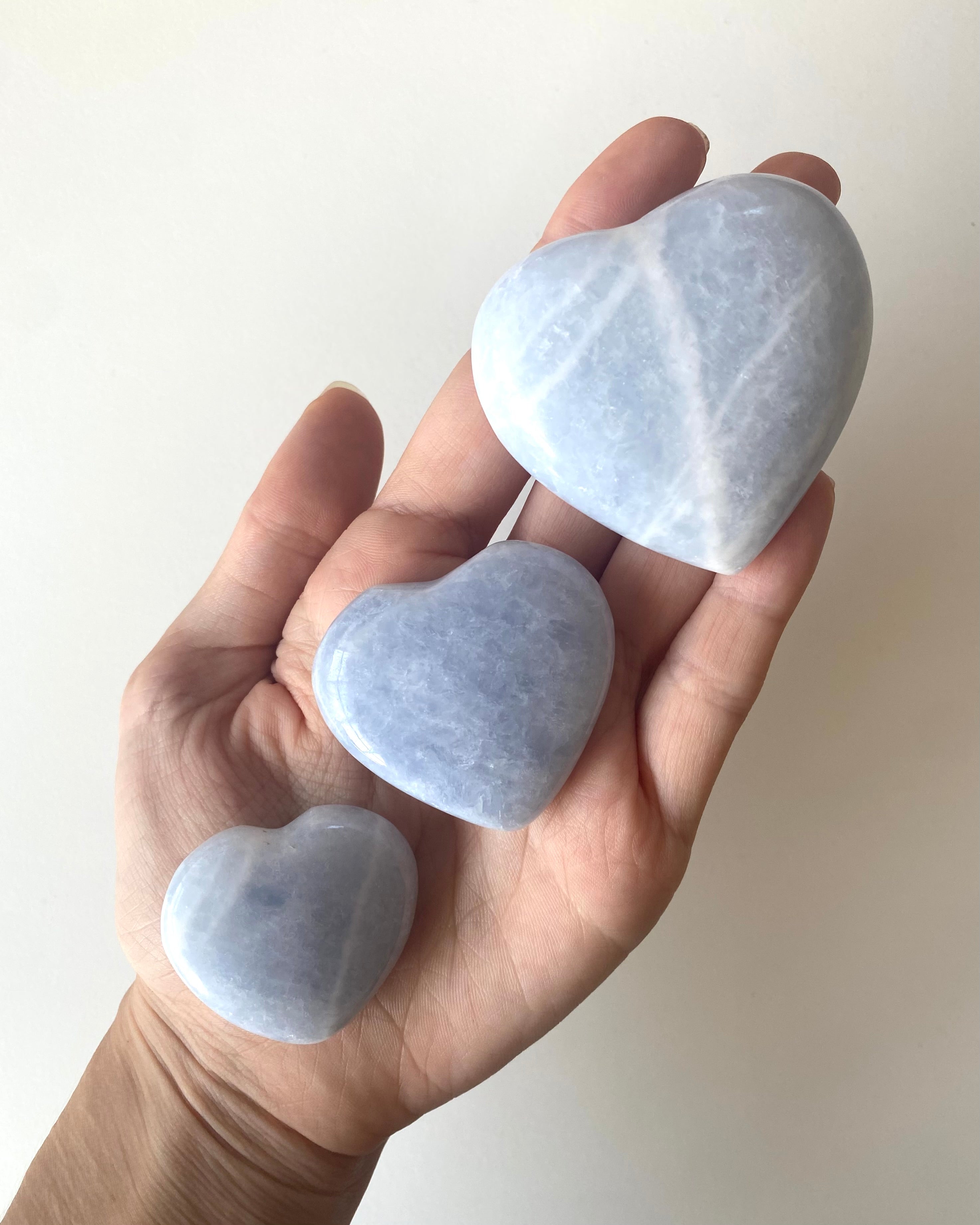 Cuore in Calcite Azzurra