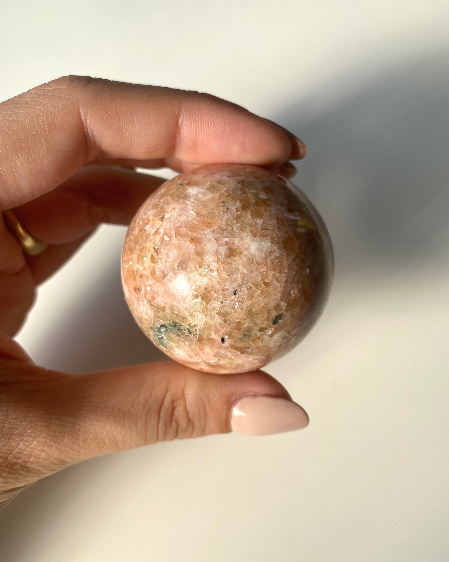 Sfera in Calcite Arancione