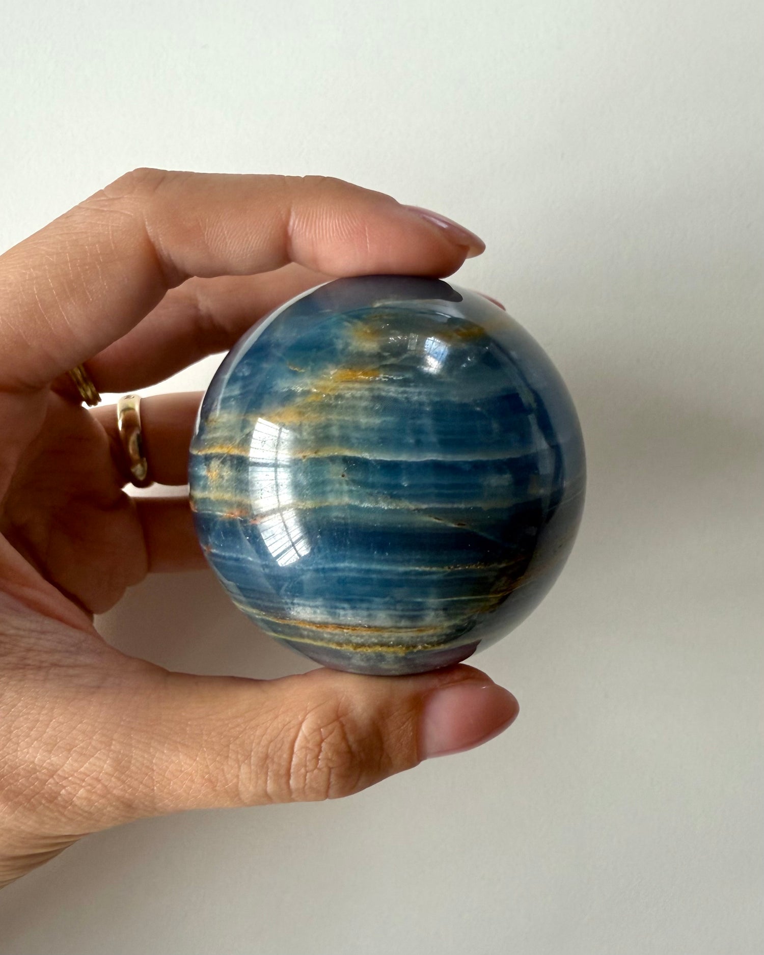 Sfera in Onice Blu (5,5cm)