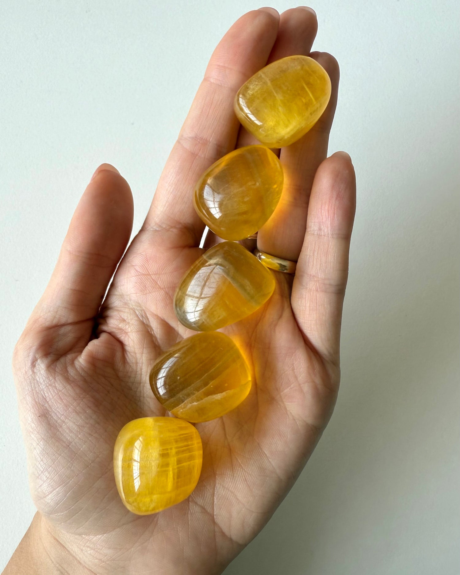 Fluorite gialla burattata