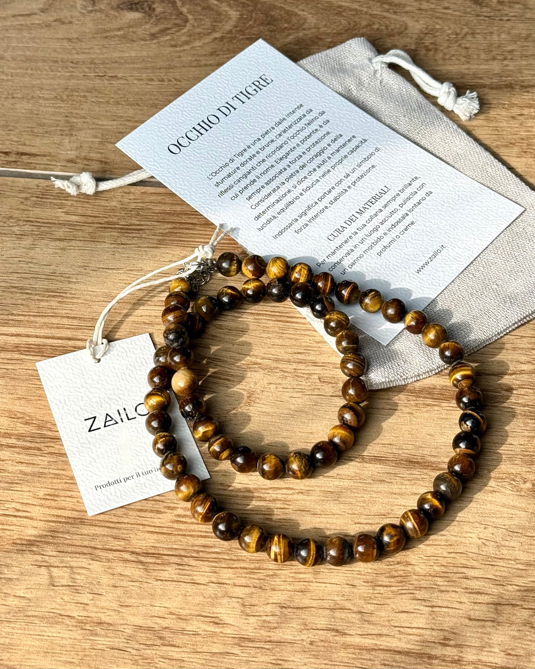 Collana in Occhio di Tigre