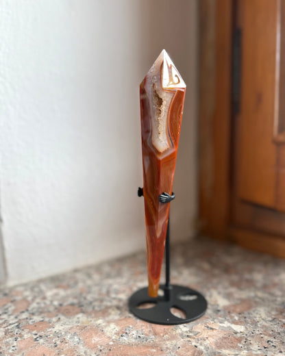 Punta in Agata Corniola (con stand)