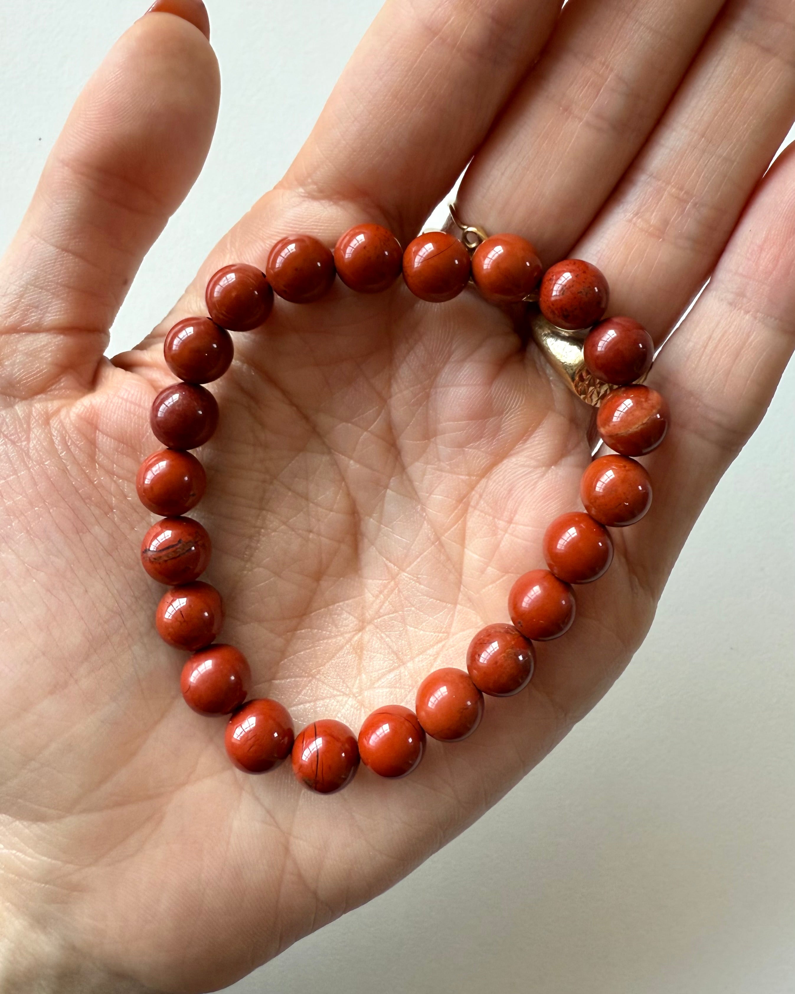 Bracciale in Diaspro Rosso