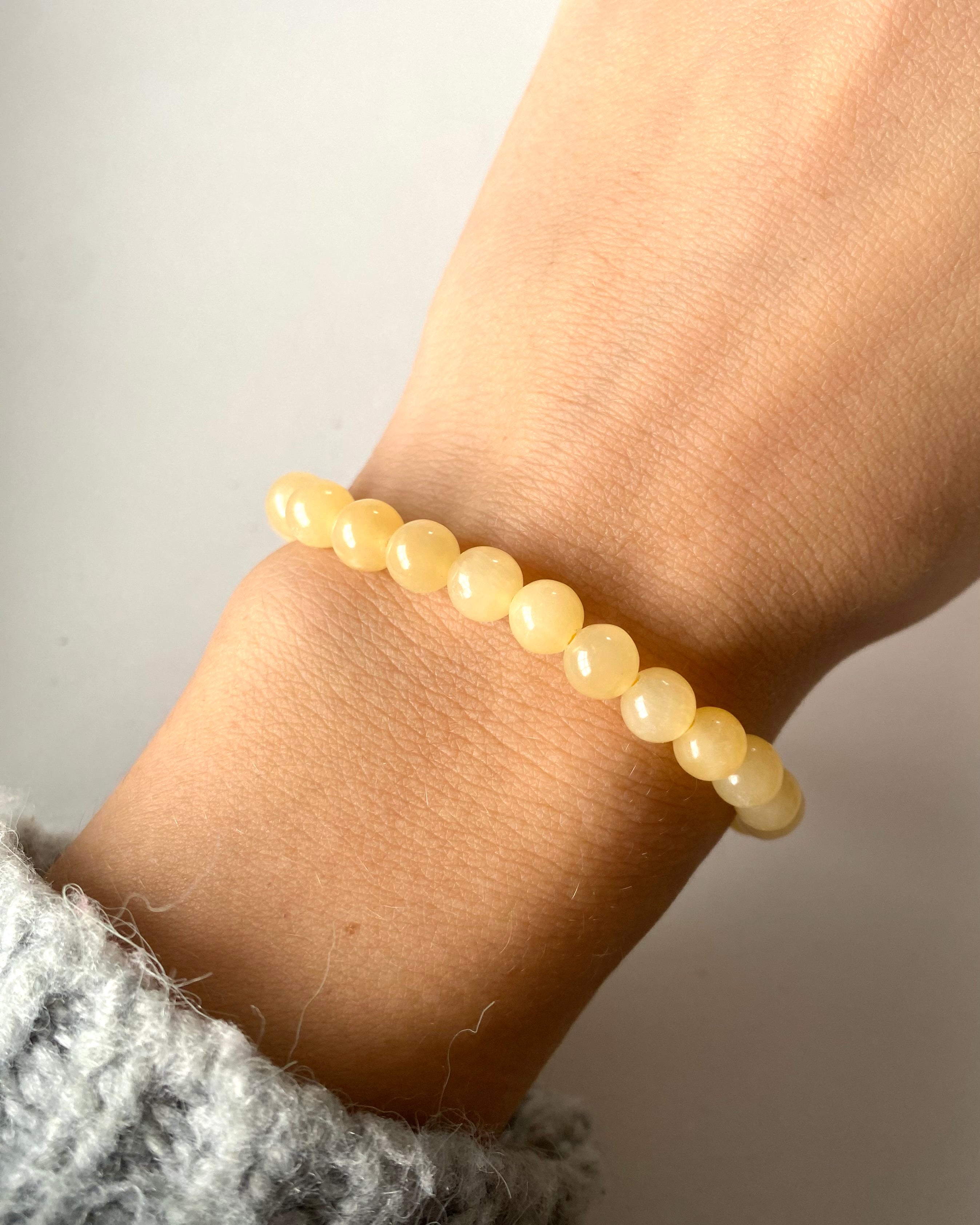 Bracciale in Calcite Gialla